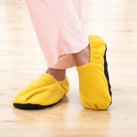 AbrigaPies — pantuflas térmicas de lino para calentar en el microondas